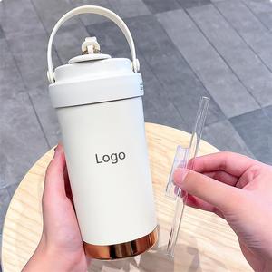 Gobelet isotherme minimaliste en acier inoxydable 500 ml avec couvercle, tasse de voyage portable, personnalisable avec tous les logos - Product Image 3