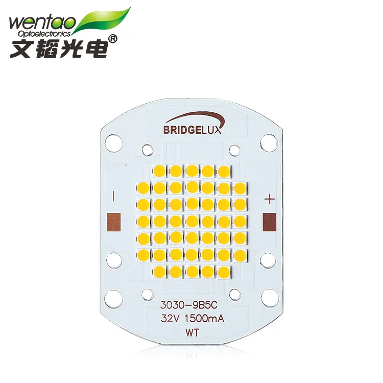 Bridgelux Chip High Power Good Heat Dissipation 50W Warm White SMD 3030 LED Chip Light