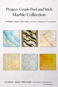 럭셔리 대리석 효과 자기 접착식 벽지 침실 장식용 - Product Image 3