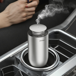 Difusor de aceite esencial Dermey para coche y dormitorio, botella de vidrio recargable con batería de larga duración - Product Image 1