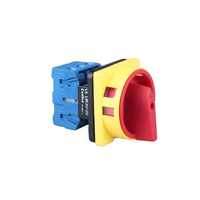 Interrupteur rotatif isolant CanTak LW30-20 300010 rouge/jaune certifié CE, 3 pôles, 20A, 440V, avec protection par cadenas, rotation à 90°