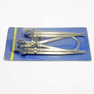 Set kompas pegas untuk pengukuran, 3 buah kualitas tinggi logam dapat disesuaikan di dalam di luar - Product Image 6