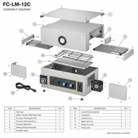 Four à pizza électrique automatique à convoyeur en acier inoxydable, cuisson continue, contrôle numérique, thermostat réglable pour maïs et noix