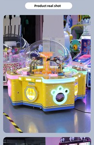 Machine de jeu à monnayeur pour parc d'attractions, jeu de grue à bonbons, excavatrice à godets, en plastique et métal, anglais, 1 an, Aokey - Product Image 4