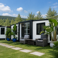 Casa Modular de Fácil Transporte, Unidad de Vivienda Modular de 3 Dormitorios con Estructura de Expansión Rápida para Vivienda Adicional en el Patio Trasero