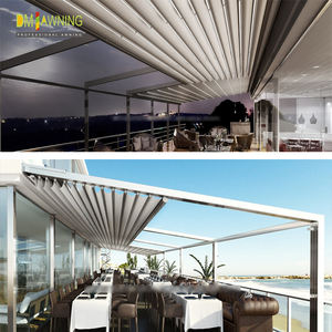 Pérgola eléctrica LED <span class=keywords><strong>de</strong></span> <span class=keywords><strong>techo</strong></span> <span class=keywords><strong>de</strong></span> aluminio <span class=keywords><strong>para</strong></span> exteriores, pérgola <span class=keywords><strong>de</strong></span> hoja <span class=keywords><strong>de</strong></span> persiana <span class=keywords><strong>de</strong></span> aluminio - Product Image 5