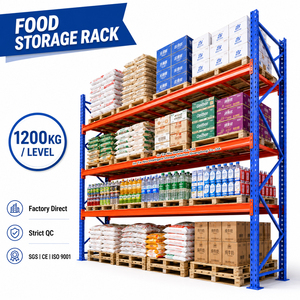 1200KG Industrial Warehouse Pallet Rack Heavy Duty Storage Racking Supplier 4 Loading Levels