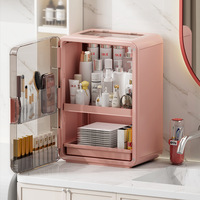 Boîte de rangement cosmétique de bureau multifonctionnelle en plastique moderne et écologique, type tiroir, robuste, pour coiffeuse - Modèle 2026