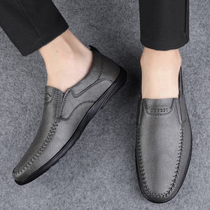 Mocassins Bateaux Souples en Cuir de Vachette <span class=keywords><strong>Taille</strong></span> 38-46 pour Homme à Enfiler - Product Image 4