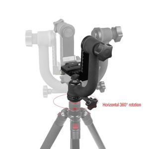 Tête de trépied panoramique en alliage d'aluminium avec niveau à bulle pour montage sur monopode d'appareil photo numérique - Product Image 4