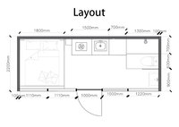 Voros Offre Spéciale Maisons Modulaires Préfabriquées 20ft 40ft, Bureaux Conteneurs Maritimes, Cabines Apple Portables et Mobiles