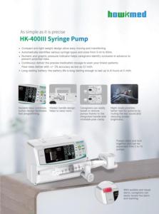 <span class=keywords><strong>Nuevo</strong></span> Modelo de Bomba de Jeringa para Uso Humano o Veterinario, para Clínicas y Hospitales de Animales, Hawkmed HK-400III - Product Image 2