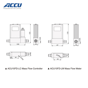 Débitmètre numérique en acier inoxydable, contrôleur thermique de gaz, N2 Air MFC, précision +/-1%, plage de mesure 2SCCM-30SLM - Product Image 4