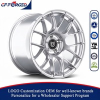Vente flash - Jantes en alliage forgé monobloc 18x8.5 19x9.5 argent brossé 5x114.3 pour Honda Civic Si Accord Integra Type S