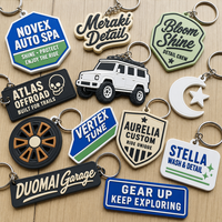 Porte-clés promotionnel en PVC, personnalisable avec logo, cadeau pour délégués, vente en gros, faible MOQ, échantillon, fournisseur direct
