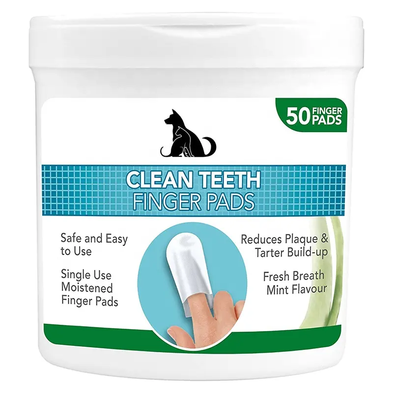Dental wipes for Pet Cleaning Teeth Wipes Pet Oral Cleaning Tartar Finger Wipes pet supplies