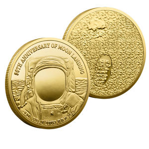 Pièce commémorative plaquée argent de l'atterrissage lunaire, 50e anniversaire, objet de collection, artisanat, décoration intérieure, cadeau - Product Image 6