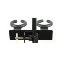 Support de microphone double CNBear K-416-2 réglable et flexible, diamètre de serrage 15,8 mm-25,4 mm, en métal et mousse, fabriqué à Taïwan