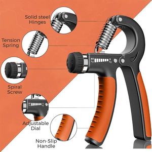 2-pack 60kg Steel &amp; ABS Muscle <strong>Hand</strong> Gripper Set Adjustable Home Use Portable Fitness Aids - Product Image 4