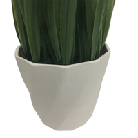 Nouvelle arrivée, petite plante artificielle réaliste, herbe verte artificielle en pot, décoration de bureau et de maison, matériau plastique, utilisation en extérieur