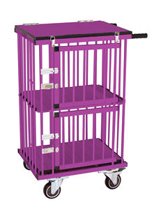 Small <span class=keywords><strong>Portable</strong></span> Dog Show <span class=keywords><strong>Trolley</strong></span> Alumínio Cage <span class=keywords><strong>Pet</strong></span> Carrier com Rodas para Gatos e Cães Animais - Product Image 6