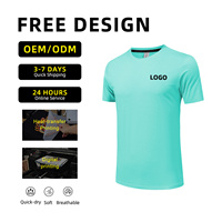T-shirt de sport pour homme personnalisé, léger, respirant, résistant aux plis, à séchage rapide, pour l'entraînement en salle de sport