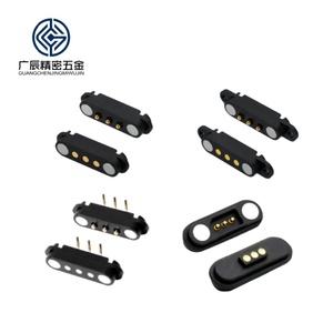 Магнитный разъем с шагом 2,54 мм, штекер-гнездо, с кабельной сборкой, 2, 3, 4, 5, 6, 9 контактов, водонепроницаемый, магнитный, типа Pogo Pin - Product Image 3