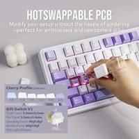 AJAZZ AK980 Gift Switch V2 -Purple-White-Blue- 3 Model-With Screen RGB