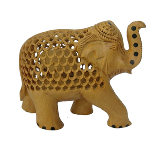 Antique <b>Wooden</b> Indian Animal Statues Eco-Friendly Carved Wood <b>Gifts</b> & Crafts From Rajasthan - Product Image 1