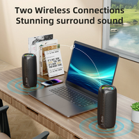 Innovador Altavoz Inalámbrico MP2-1 de 20W con Sonido Envolvente HiFi, Resistente al Agua IPX7, para Escritorio Moderno y Sala de Estar