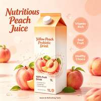 Op maat gemaakte fruitsap dranken groothandel OEM beschikbaar Verfrissende zoete perzikdrank voor cateringbedrijven