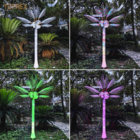 Bestseller Garten Park Feiertagsdekoration IP65 Wasserdichter Außen- und Innenbereich Grüner Gelber Roter Blauer LED Künstlicher 2m Kokosnuss-Weihnachtsbaum