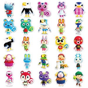 50PCS Fábrica al por mayor Tendencia divertida Personalidad Decorativa <span class=keywords><strong>Animal</strong></span> <span class=keywords><strong>Crossing</strong></span>: New Horizons Pegatinas Manual Equipaje Botella Pegatinas - Product Image 3