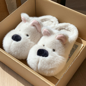 รองเท้าแตะใส่ในบ้าน BELO TEMPO รุ่นแฟชั่นสำหรับสาวๆ ประจำปี 2025 ผลิตจากผ้าฝ้ายเนื้อนุ่ม สวมใส่สบาย ลายโคอาล่าสุดน่ารัก แบบปิด อุ่นสบาย เหมาะสำหรับใส่ในบ้าน - Product Image 3