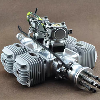 Avion télécommandé à moteur à essence 128CC à quatre cylindres, modèle d'avion RC à grande envergure à aile fixe, ZLD