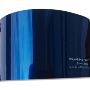 WRAPMASTER 1,52*18 Metri Pellicola Metallizzata Blu Notte Lucida Vernice Originale per Wrapping Auto Personalizzato Adesivi in Vinile - Product Image 6
