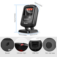 Eyoyo EY-2200 – Scanner de codes à barres de bureau 2D, haute précision, longue portée, USB filaire, PDF417 QR, pour supermarché, centre commercial