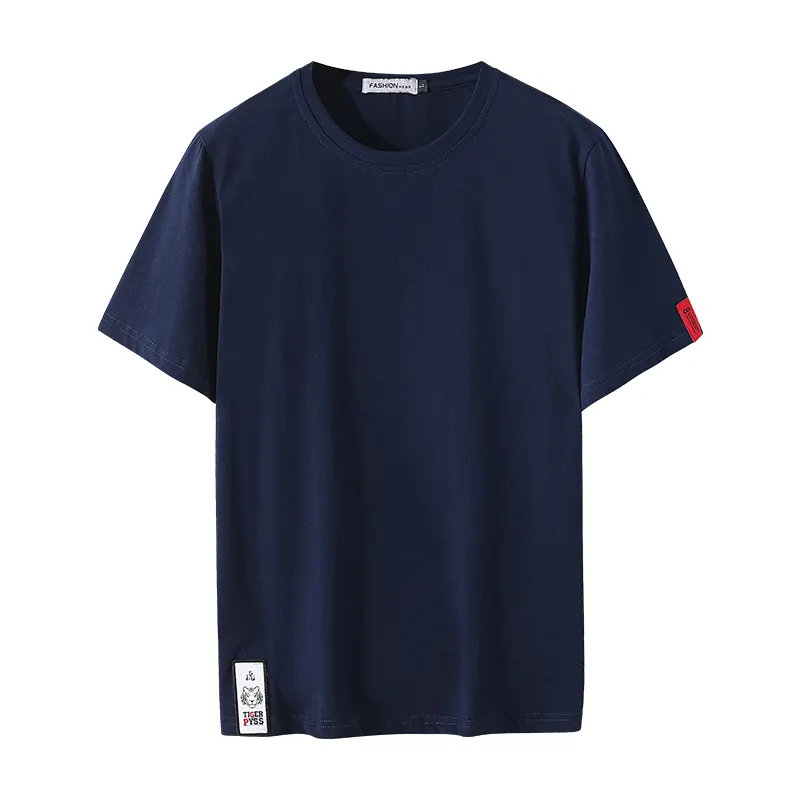 Hip Hop Wholesale Regular Pocket T-shirt - Navy Blue Tee Shirts 100% Cotton Colors Out Men Sweat Shirts Wash Separately 2023