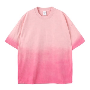 Camiseta Oversize de Algodón Puro Transpirable de Manga Corta para Hombre y Mujer, Estilo Retro Lavado, con Estampado de <span class=keywords><strong>Mono</strong></span> Degradado, Top de Moda Transfronterizo - Product Image 5
