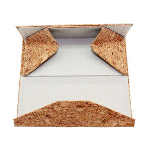 カスタムロゴサングラスケースエココルク木製スリム磁気折りたたみメガネ手作り三角形 - Product Image 6