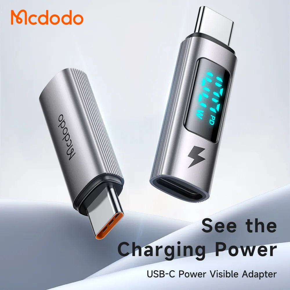 Mcdodo 609 Charge rapide 100W USB-C affichage numérique PD adaptateur secteur pour iPhone15 téléphones mobiles tablettes ordinateurs portables