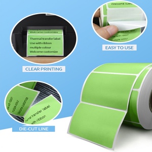 Etiqueta de Envío Personalizada a Color, Papel de Transferencia Térmica Directa, Etiqueta Semibrillante, Etiqueta de Código de Barras Directa - Product Image 6