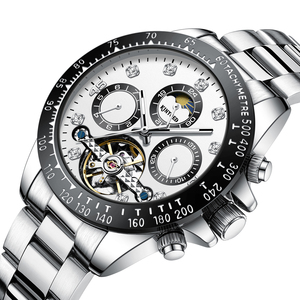 Montres mécaniques pour hommes avec chronographe, montre automatique multifonction de haute qualité avec phases lunaires pour hommes, Reloj Mecanico - Product Image 2
