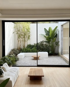 Fenêtres et portes coulissantes horizontales en aluminium à double vitrage, design moderne, prix usine raisonnable, pour balcon - Product Image 5