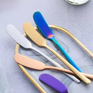 Stainless Steel Butter Knife Cheese Dessert Jam Knifes Cream Bread Cutter Tableware Kitchen Tools Knives butter spread