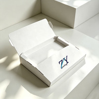 Individuell Bedruckte Umweltfreundliche Wiederverwendbare Weiße Wellpappe-Versandbox Faltbare Versandverpackung E-Commerce Express-Karton
