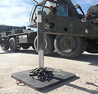 Tapis stabilisateurs robustes et légers en polyéthylène pour les unités de nivellement de camping-car et de caravane