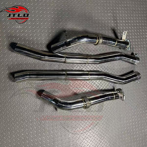 Para <span class=keywords><strong>Audi</strong></span> RSQ8 SQ8 <span class=keywords><strong>SQ7</strong></span> 4.0L <span class=keywords><strong>V8</strong></span> Turbocompresor Downpipe y tubo delantero hecho de acero inoxidable para piezas de sistema de escape de rendimiento - Product Image 2