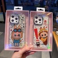 Usine Chaude Charmes Labubu Grand Dans L'énergie Téléphone étui pour iphone 16 Plus 15 Pro Max 17 Air Mignon Dessin Animé TPU PC Couverture de Téléphone