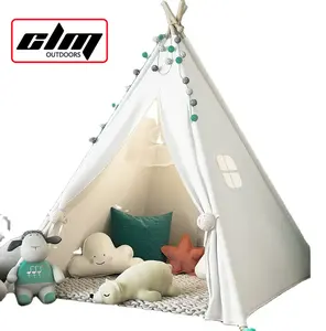 CLM Indoor & Outdoor Kids Teepee Tent i bambini giocano Houser tenda pieghevole per bambini tenda Teepee per i bambini giocano in campeggio